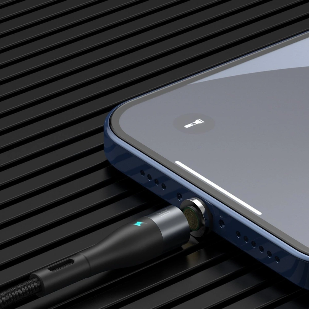 Kabel magnetyczny USB - Micro USB Baseus Zinc 2.1A 1m (czarny)