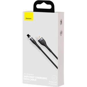 USB - magnetic cable - Micro USB Baseus Zinc 2.1A 1m (black)