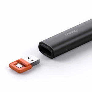 Kup Baseus Multifunktionale Fernsteuerung Orange Dot für Präsentationen, mit Laserpointer, mit Batterie (schwarz) - BSU1985BLK - {ean13} - Sklep Home Screen