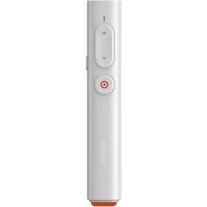 Kup Pilot multifuncțional Baseus Orange Dot pentru prezentări, cu indicator laser, cu baterie (alb) - BSU1986WHT - {ean13} - Sklep Home Screen
