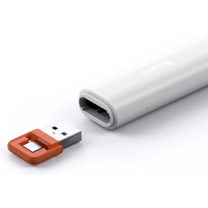 Kup Baseus Multifunktionale Fernsteuerung Orange Dot für Präsentationen, mit Laserpointer, mit Batterie (weiß) - BSU1986WHT - {ean13} - Sklep Home Screen