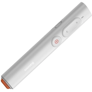 Kup Baseus Multifunktionale Fernsteuerung Orange Dot für Präsentationen, mit Laserpointer, mit Batterie (weiß) - BSU1986WHT - {ean13} - Sklep Home Screen