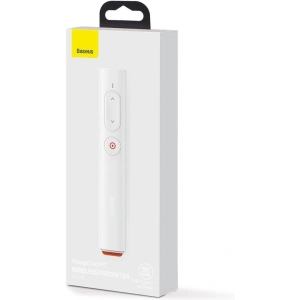 Kup Baseus Multifunktionale Fernsteuerung Orange Dot für Präsentationen, mit Laserpointer, mit Batterie (weiß) - BSU1986WHT - {ean13} - Sklep Home Screen