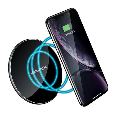 Kup AWEI încărcător wireless W8 10W negru/black - AWEI056BLK - {ean13} - Sklep Home Screen