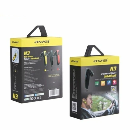 Kup AWEI Bluetooth-Monohörer N3 schwarz/schwarz - AWEI057BLK - {ean13} - Sklep Home Screen