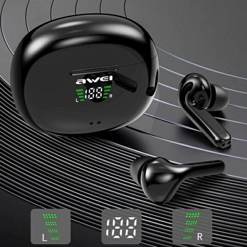 Kup AWEI słuchawki Bluetooth 5.0 T15P TWS + stacja dokująca czarny/black - AWEI058BLK - {ean13} - Sklep Home Screen