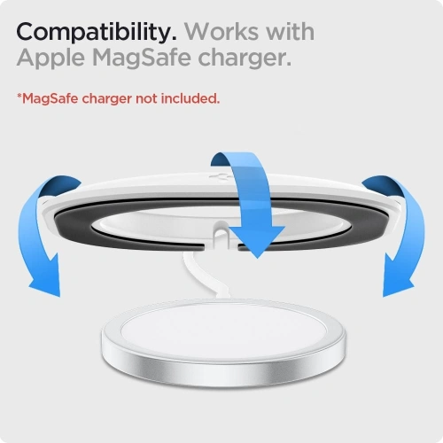 Kup Nakładka do ładowarki MagSafe Spigen MagFit Pad White - SPN1406WHT - {ean13} - Sklep Home Screen