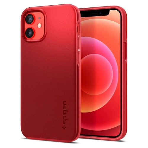 Kup Etui Spigen Thin Fit Apple iPhone 12 mini Red - SPN1407RED - {ean13} - Sklep Home Screen