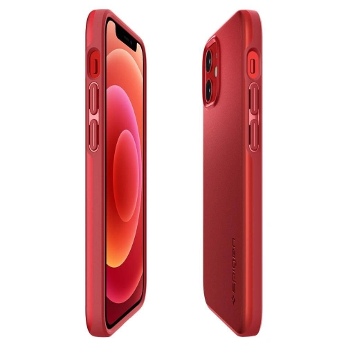 Kup Etui Spigen Thin Fit Apple iPhone 12 mini Red - SPN1407RED - {ean13} - Sklep Home Screen