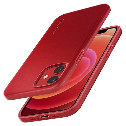 Kup Etui Spigen Thin Fit Apple iPhone 12 mini Red - SPN1407RED - {ean13} - Sklep Home Screen