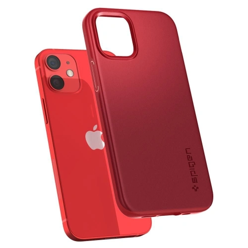 Kup Etui Spigen Thin Fit Apple iPhone 12 mini Red - SPN1407RED - {ean13} - Sklep Home Screen