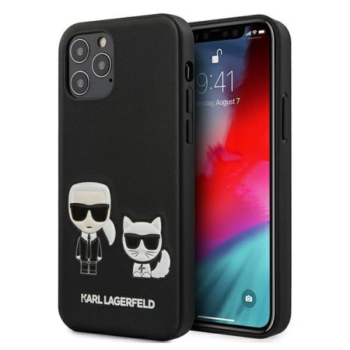 Kup Etui Karl Lagerfeld KLHCP12LPCUSKCBK Apple iPhone 12 Pro Max černý/black hardcase Ikonik Karl & Choupette - KLD417BLK - {ean13} - Sklep Home Screen