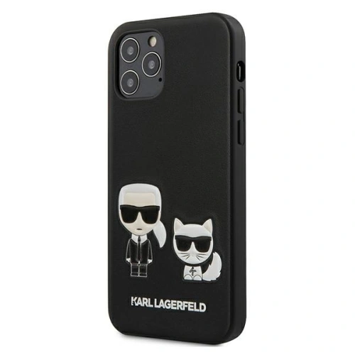 Kup Karl Lagerfeld Apple Tasche KLHCP12LPCUSKCBK iPhone 12 Pro Max schwarz/schwarz Hartschale Ikonik Karl & Choupette - KLD417BLK - {ean13} - Sklep Home Screen