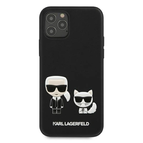 Kup Karl Lagerfeld Apple Tasche KLHCP12LPCUSKCBK iPhone 12 Pro Max schwarz/schwarz Hartschale Ikonik Karl & Choupette - KLD417BLK - {ean13} - Sklep Home Screen
