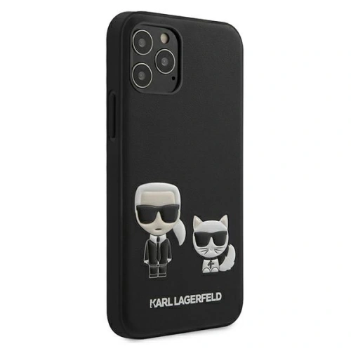 Kup Karl Lagerfeld Apple Tasche KLHCP12LPCUSKCBK iPhone 12 Pro Max schwarz/schwarz Hartschale Ikonik Karl & Choupette - KLD417BLK - {ean13} - Sklep Home Screen