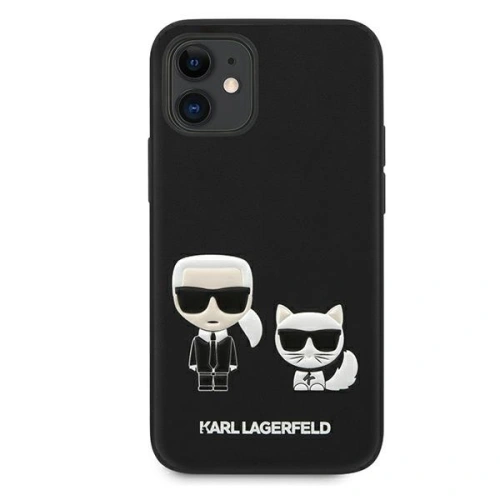 Kup Etui Karl Lagerfeld KLHCP12SPCUSKCBK Apple iPhone 12 mini černý/black hardcase Ikonik Karl & Choupette - KLD419BLK - {ean13} - Sklep Home Screen