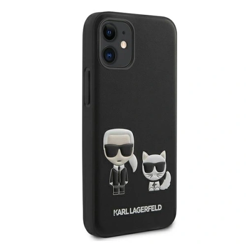 Kup Etui Karl Lagerfeld KLHCP12SPCUSKCBK Apple iPhone 12 mini fekete/black hardcase Ikonik Karl & Choupette - KLD419BLK - {ean13} - Sklep Home Screen