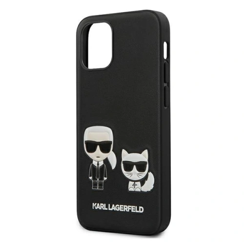 Kup Etui Karl Lagerfeld KLHCP12SPCUSKCBK Apple iPhone 12 mini černý/black hardcase Ikonik Karl & Choupette - KLD419BLK - {ean13} - Sklep Home Screen