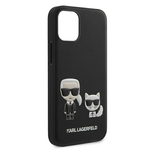Kup Etui Karl Lagerfeld KLHCP12SPCUSKCBK Apple iPhone 12 mini černý/black hardcase Ikonik Karl & Choupette - KLD419BLK - {ean13} - Sklep Home Screen