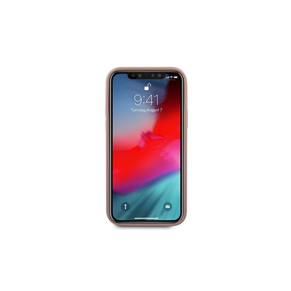 Etui Guess GUHCP12MIGLRG Apple iPhone 12/12 Pro różowo-złoty/rose gold hardcase Iridescent