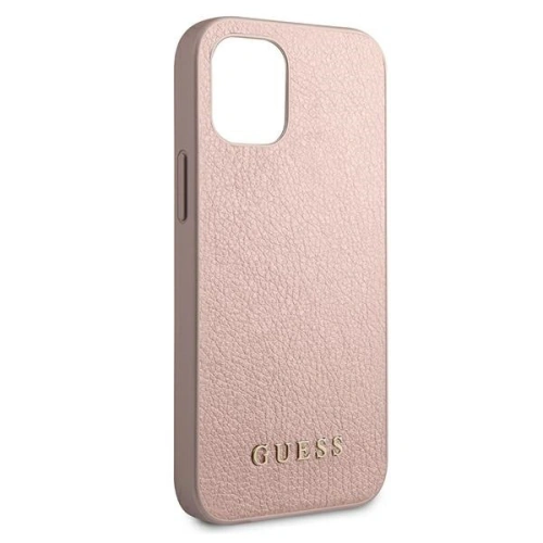 Kup Etui Guess GUHCP12SIGLRG Apple iPhone 12 mini roz-gold/rose gold hardcase Iridescent - GUE788RS - {ean13} - Sklep Home Screen