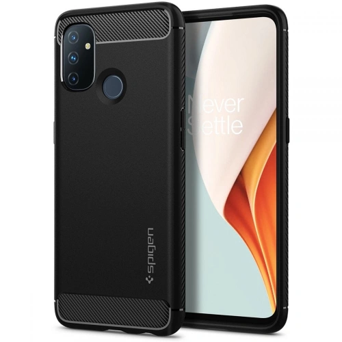 Kup Etui Spigen Rugged Armor OnePlus Nord N100 Matt Fekete - SPN1408BLK - {ean13} - Sklep Home Screen