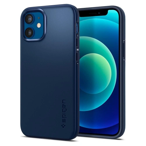 Kup Etui Spigen Thin Fit Apple iPhone 12 mini Navy Blue - SPN1412BLU - {ean13} - Sklep Home Screen