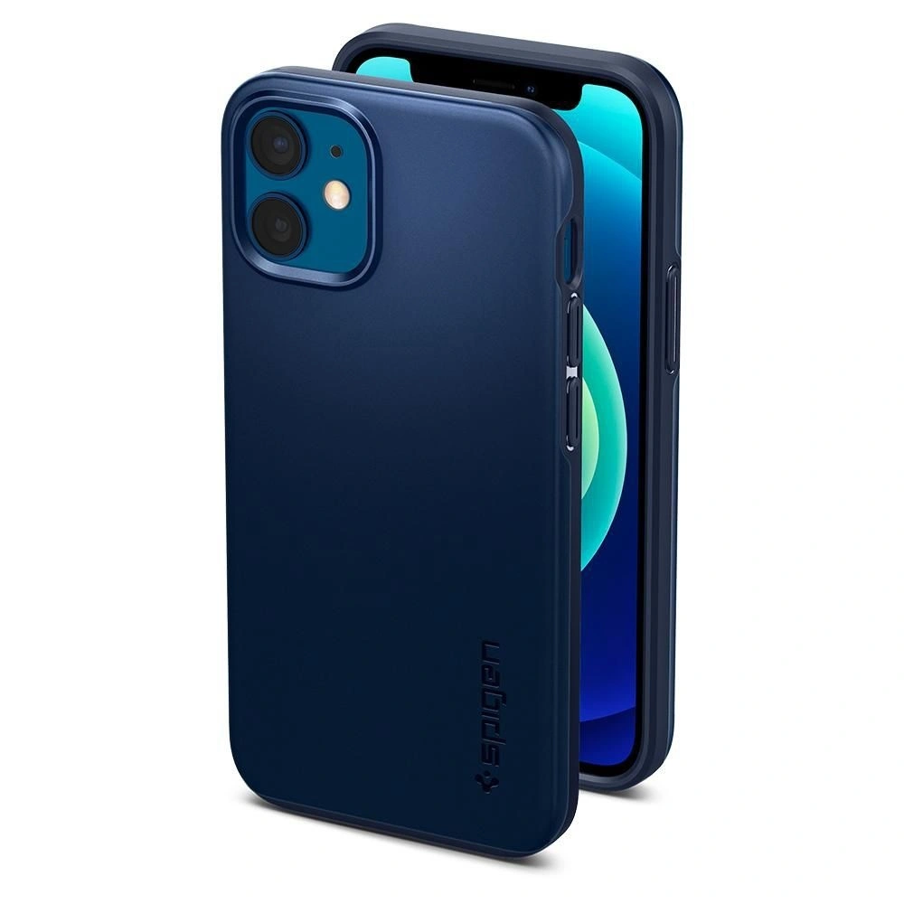Etui Spigen Thin Fit Apple iPhone 12 mini Navy Blue