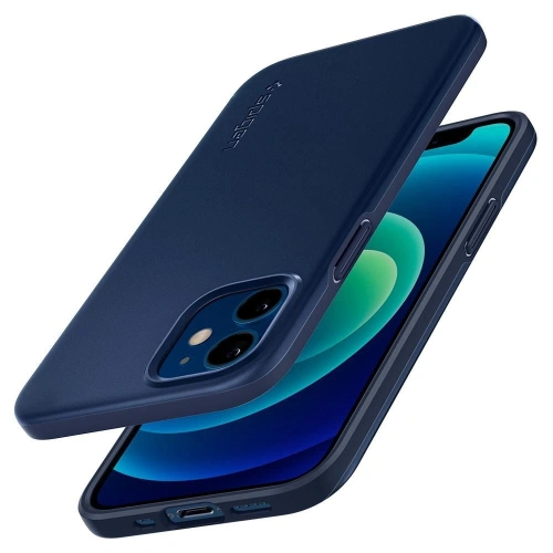 Kup Etui Spigen Thin Fit Apple iPhone 12 mini Navy Blue - SPN1412BLU - {ean13} - Sklep Home Screen