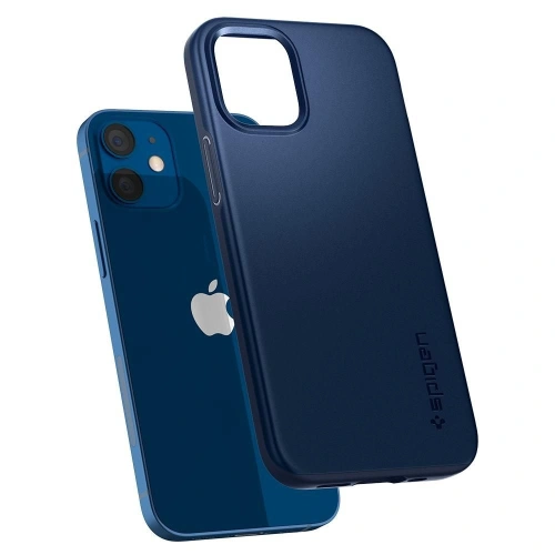 Kup Etui Spigen Thin Fit Apple iPhone 12 mini Navy Blue - SPN1412BLU - {ean13} - Sklep Home Screen