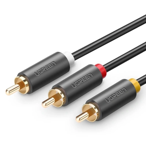 Kup Przewód UGREEN AV105 3x RCA (Cinch) do 3x RCA (Cinch) 1.5m (czarny) - UGR502BLK - {ean13} - Sklep Home Screen