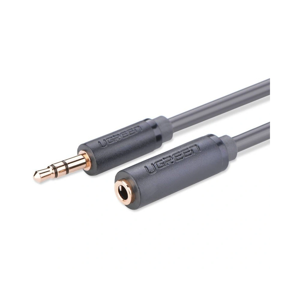 Przedłużacz audio AUX UGREEN AV124 kabel jack 3,5 mm, 0,5m (szary)