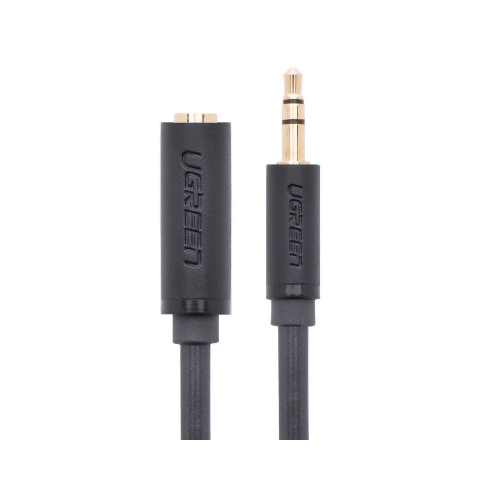 Przedłużacz audio AUX UGREEN AV124 kabel jack 3,5 mm, 0,5m (szary)
