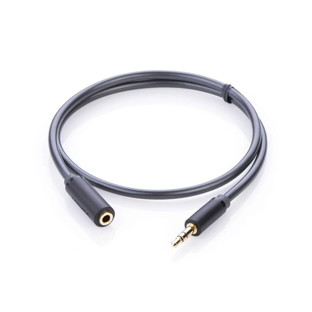 Przedłużacz audio AUX UGREEN AV124 kabel jack 3,5 mm, 0,5m (szary)