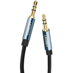 Cablul mini jack 3,5mm AUX UGREEN 3m albastru