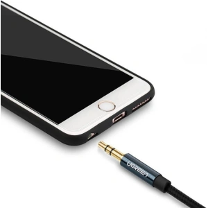 Cablul mini jack 3,5mm AUX UGREEN 3m albastru