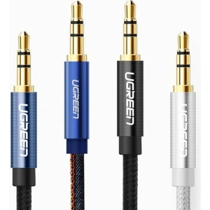 Cablul mini jack 3,5mm AUX UGREEN 3m albastru