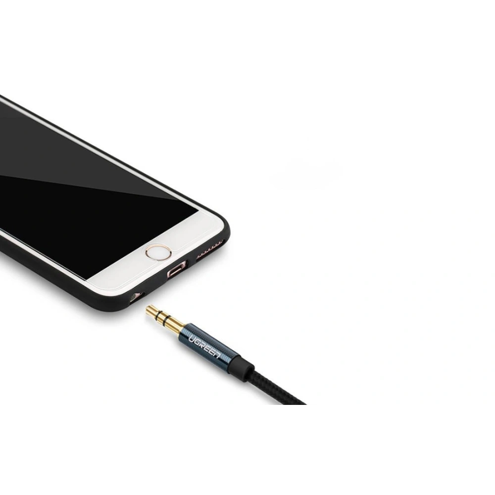 Kabel mini jack 3,5mm AUX UGREEN 1,5m niebieski