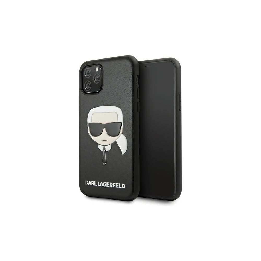 Etui Karl Lagerfeld KLHCN58KHBK Apple iPhone 11 Pro czarny/black hardcase Ikonik Karl`s Head