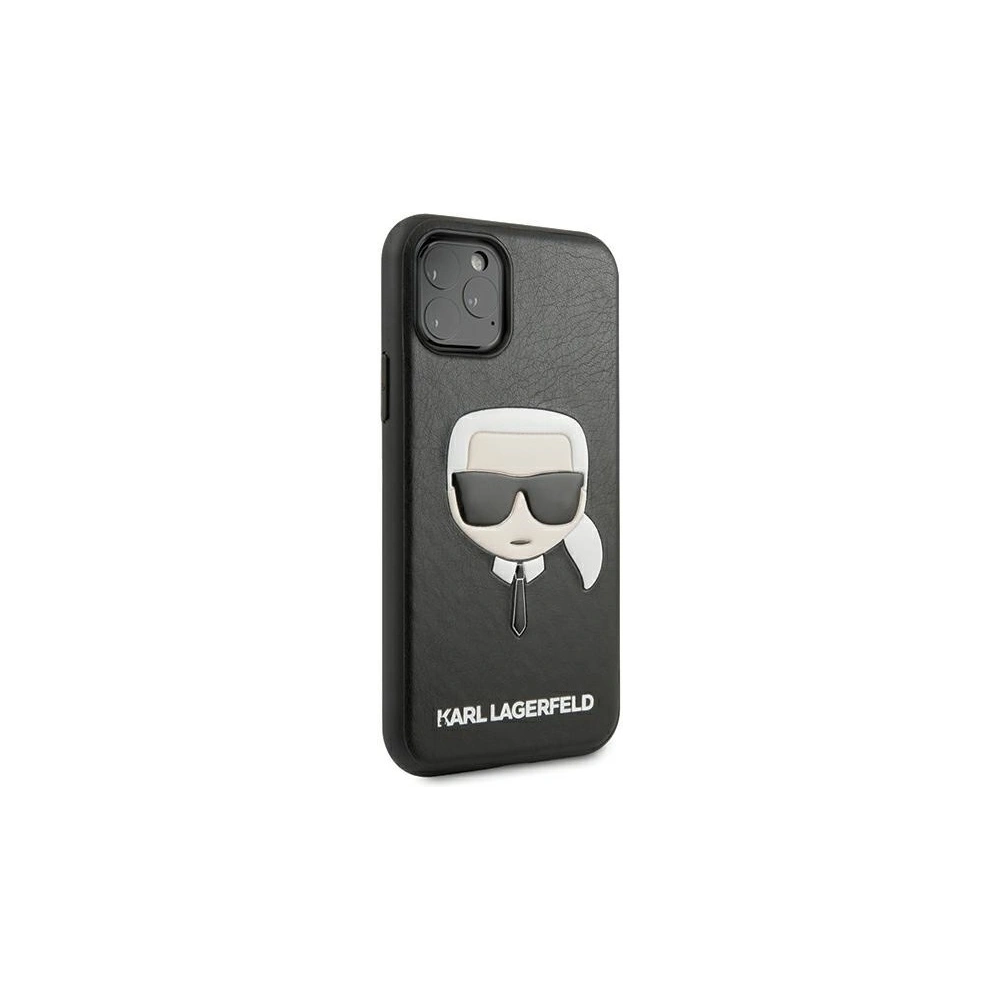 Etui Karl Lagerfeld KLHCN58KHBK Apple iPhone 11 Pro czarny/black hardcase Ikonik Karl`s Head