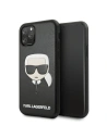Karl Lagerfeld Apple Tasche KLHCN65KHBK iPhone 11 Pro Max schwarz/schwarz Hartschale Ikonik Karl`s Head
