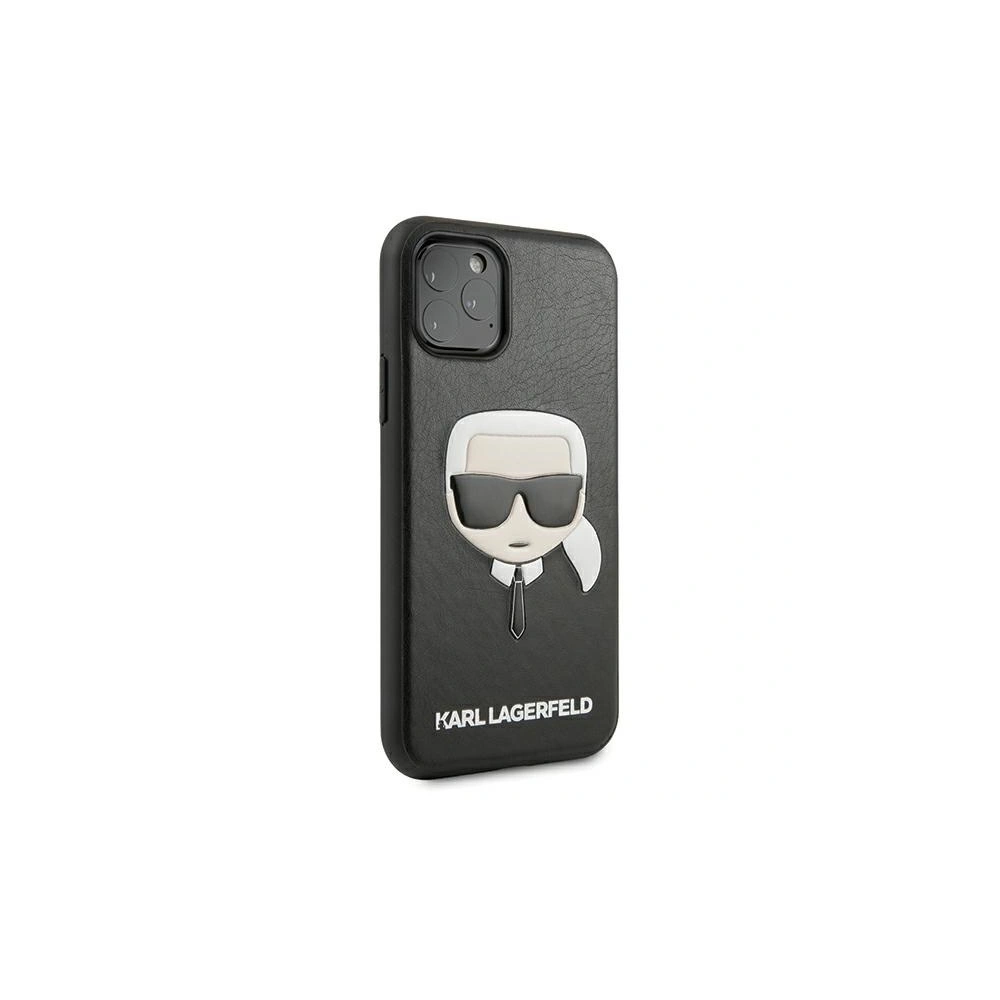 Etui Karl Lagerfeld KLHCN65KHBK Apple iPhone 11 Pro Max czarny/black hardcase Ikonik Karl`s Head