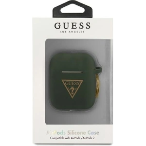 Kup Etui Guess GUACA2LSTLKA Apple AirPods cover khaki Silicone Triangle Logo - GUE789KHA - {ean13} - Sklep Home Screen