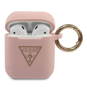 Kup Etui Guess GUACA2LSTLPI husă pentru Apple AirPods roz/pink Silicon Triunghi Logo - GUE790PNK - {ean13} - Sklep Home Screen