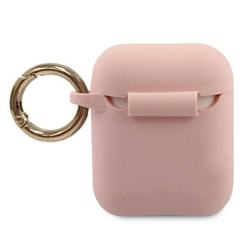 Kup Etui Guess GUACA2LSTLPI Apple AirPods cover różowy/pink Silicone Triangle Logo - GUE790PNK - {ean13} - Sklep Home Screen