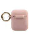 Kup Etui Guess GUACA2LSTLPI Apple AirPods cover różowy/pink Silicone Triangle Logo - GUE790PNK - {ean13} - Sklep Home Screen