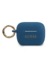 Guess Apple Hülle GUACAPSILGLBL AirPods Pro Abdeckung blau/blau Silikon Glitter