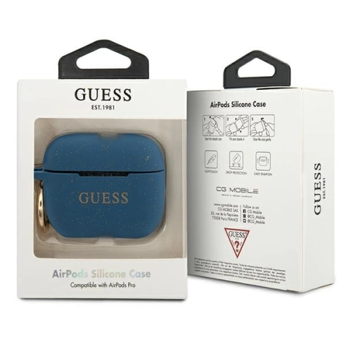 Kup Guess Apple Hülle GUACAPSILGLBL AirPods Pro Abdeckung blau/blau Silikon Glitter - GUE793BLU - {ean13} - Sklep Home Screen