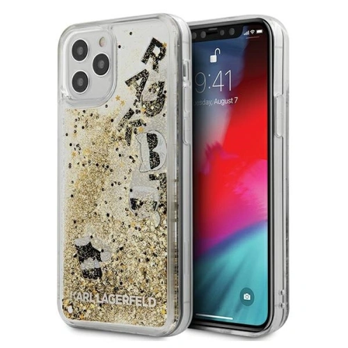 Kup Etui Karl Lagerfeld KLHCP12MROGO Apple iPhone 12/12 Pro auriu/gold hardcase Glitter Charms - KLD424GLD - {ean13} - Sklep Home Screen