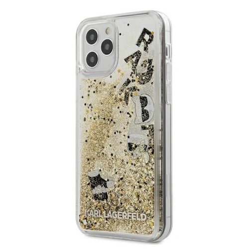 Kup Etui Karl Lagerfeld KLHCP12MROGO Apple iPhone 12/12 Pro auriu/gold hardcase Glitter Charms - KLD424GLD - {ean13} - Sklep Home Screen